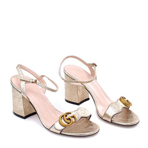 sandalia gucci dourada|Gucci SANDAL SHOES .